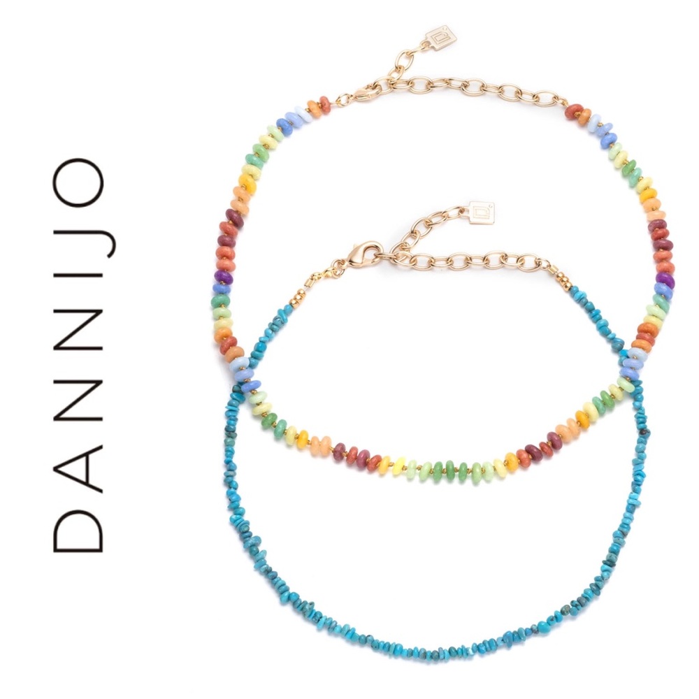 DANNIJO Rockaway Turquoise Necklace Set NWT
